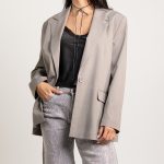 Blazer oversize gris - Imagen 2