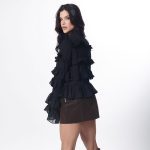 Blusa volantes noir - Imagen 4