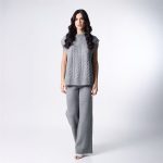 Set trenzado gris relax