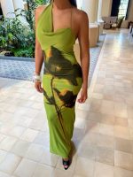 Vestido trend olive print - Imagen 4