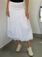 Falda globo blanca midi - Imagen 2