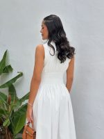 Vestido con escote festoneado - Imagen 4