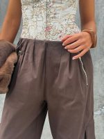 Pantalón wide leg cargo con cremalleras - Imagen 5