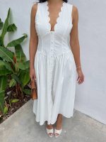 Vestido con escote festoneado - Imagen 2