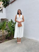 Vestido con escote festoneado - Imagen 7