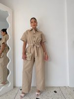 Enterizo utilitario camisero con cinturón - Imagen 3