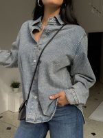 Chaqueta denim con pedrería