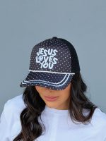 Gorra Jesus Loves You polka - Imagen 2