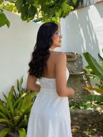 Vestido midi con cuello halter - Imagen 4