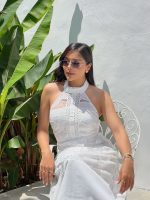 Vestido midi con cuello halter - Imagen 5