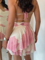 Vestido corto de mesh estampado - Imagen 2