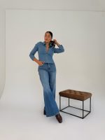 Chaqueta denim entallada