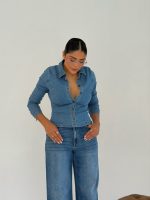 Chaqueta denim entallada - Imagen 5