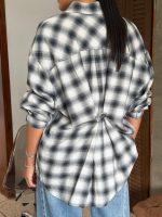 Camisa de cuadros con botones - Imagen 3