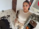 Top beige acanalado - Imagen 2