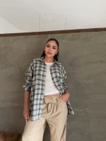 Camisa de cuadros con botones - Imagen 2