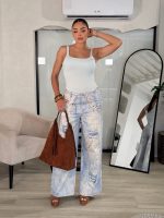 Jeans wide leg estampado - Imagen 3
