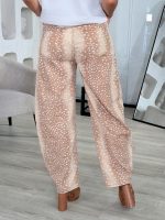Pantalón wide leg con estampado de venado - Imagen 4