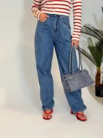 Jeans tiro alto wide leg