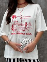 T-shirt blanca con estampado - Imagen 2
