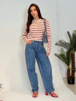 Jeans tiro alto wide leg - Imagen 3