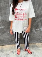 T-shirt blanca con estampado - Imagen 4