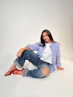 Camisa de azul de rayas - Imagen 4