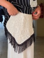 Pantalón con pañuelo de encaje y flecos - Imagen 3