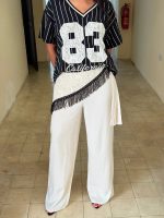Pantalón con pañuelo de encaje y flecos - Imagen 2