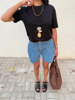 Franela negra oversize - Imagen 2
