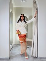 Falda midi de Mesh con estampado floral - Imagen 5
