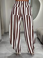 Pantalón estilo barrel a rayas - Imagen 3